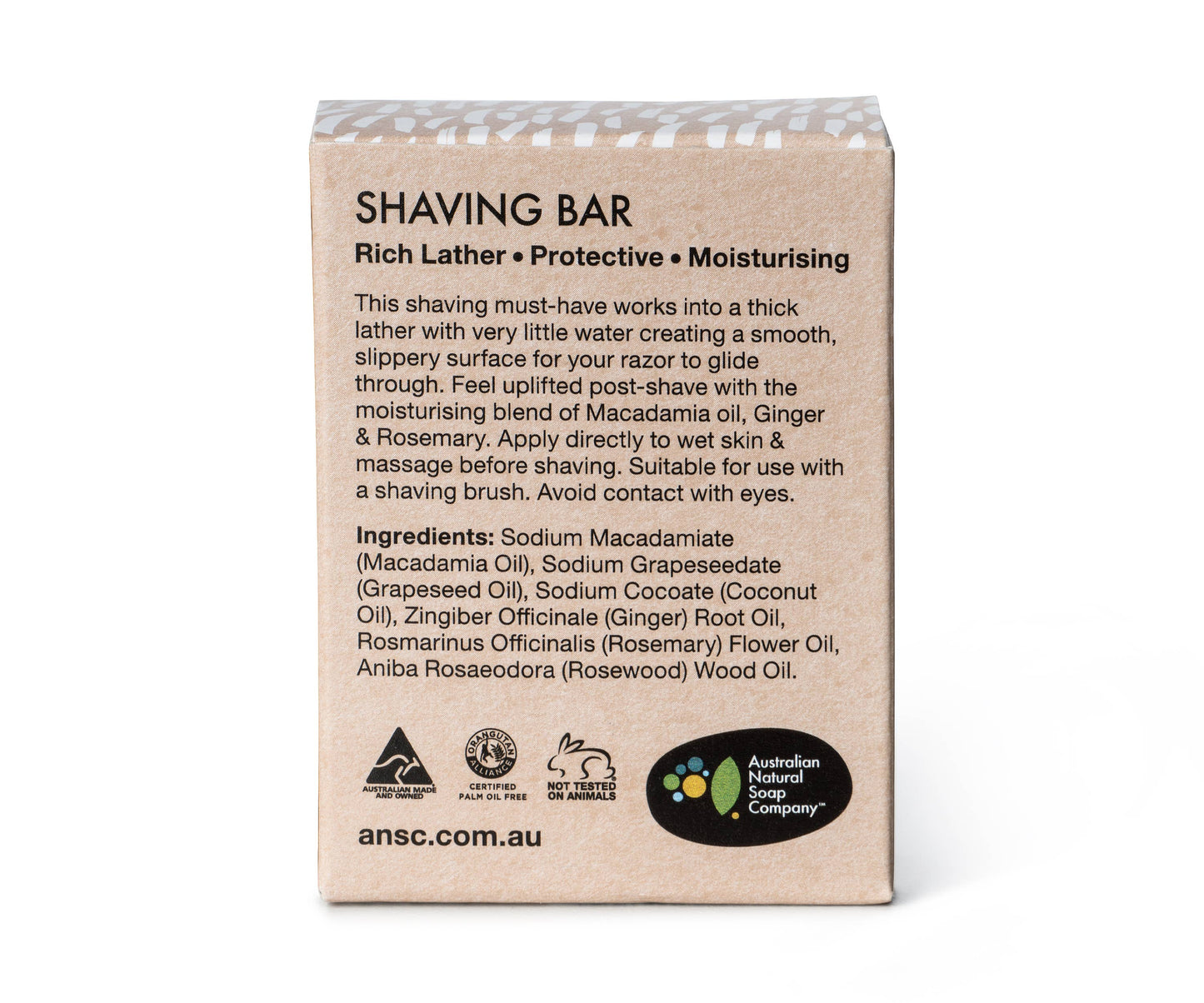 Solid Shaving Soap Bar 100g | Australian Natural Soap