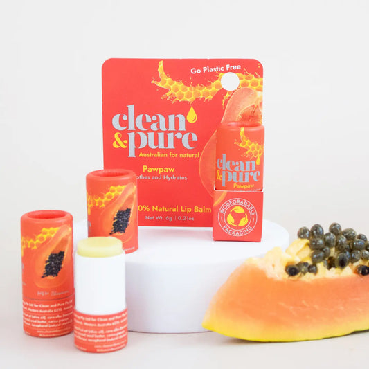 Clean & Pure Natural Pawpaw Lip Balm 6.0g