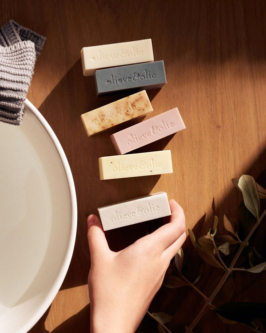 Australian olive oil soap with creamy lather