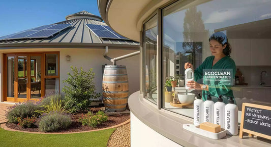 The Circular Economy Home: Solar Heating, Water Conservation and Eco-Cleaning
