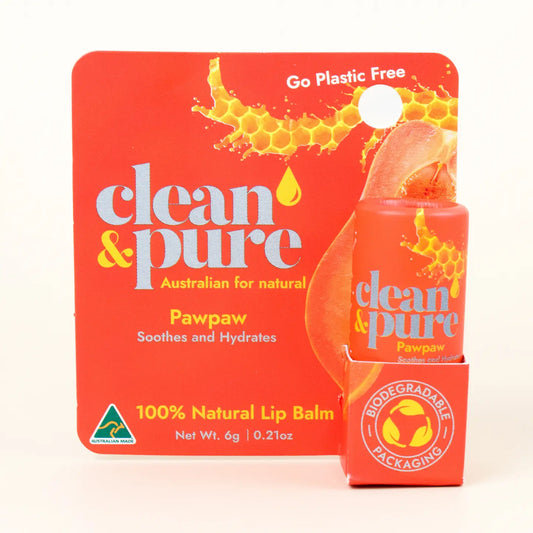 Clean & Pure Natural Pawpaw Lip Balm 6.0g