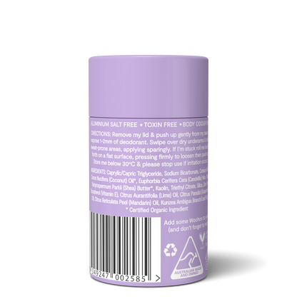 Woohoo Deodorant & Anti-Chafe Stick (Pop) 60g