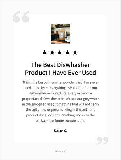 Concentrated Eucalyptus Dishwasher Powder 1kg