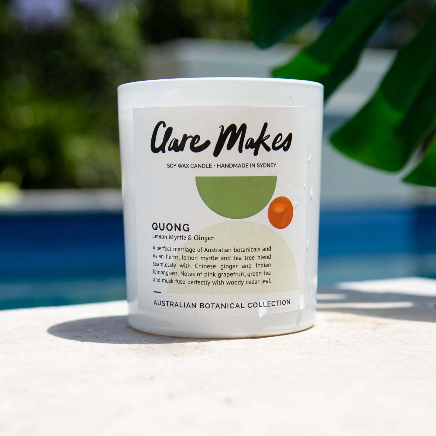 Quong: Lemon Myrtle & Ginger - Large Candle Boxed