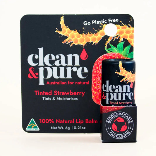 Go Plastic Free Tinted Strawberry Lip Balm 6.0g